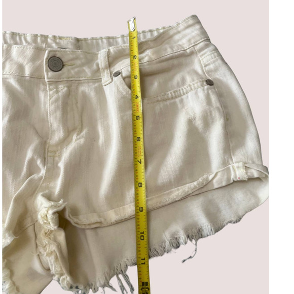 Blue Asphalt Distressed Short Shorts, Size 9/29 - Picture 4 of 6